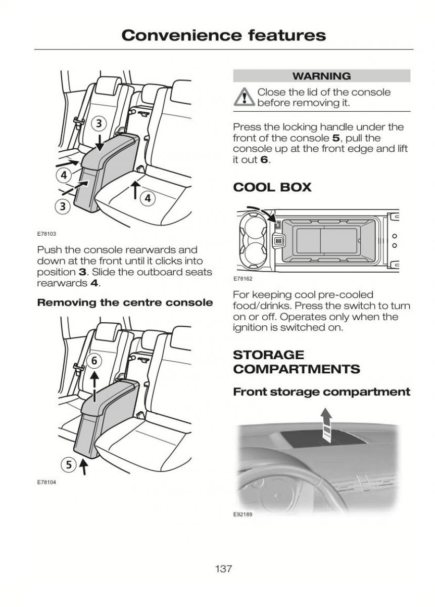 Ford C Max II 2 owners manual / page 141