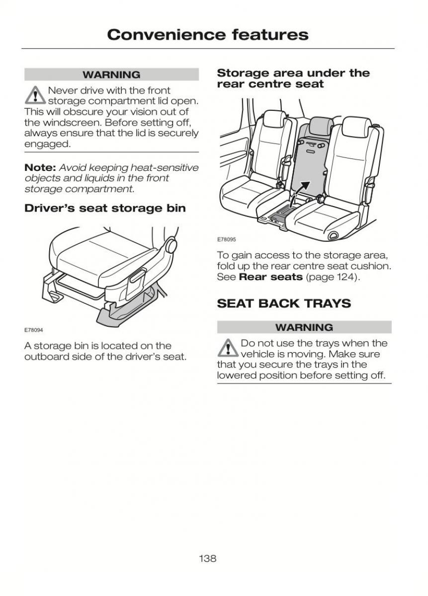 Ford C Max II 2 owners manual / page 142