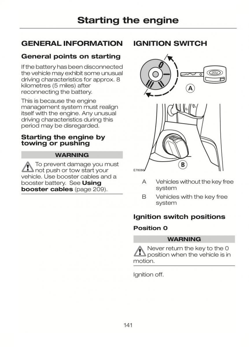 Ford C Max II 2 owners manual / page 145