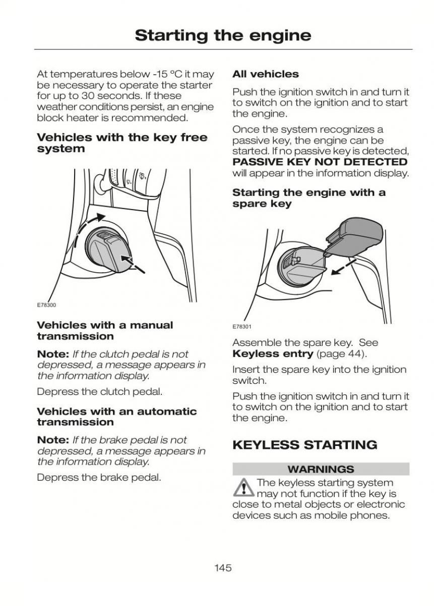 Ford C Max II 2 owners manual / page 149