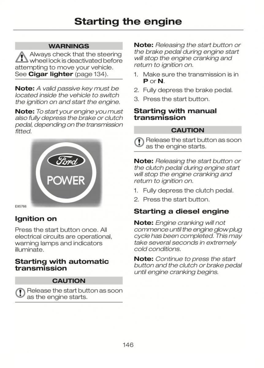 Ford C Max II 2 owners manual / page 150