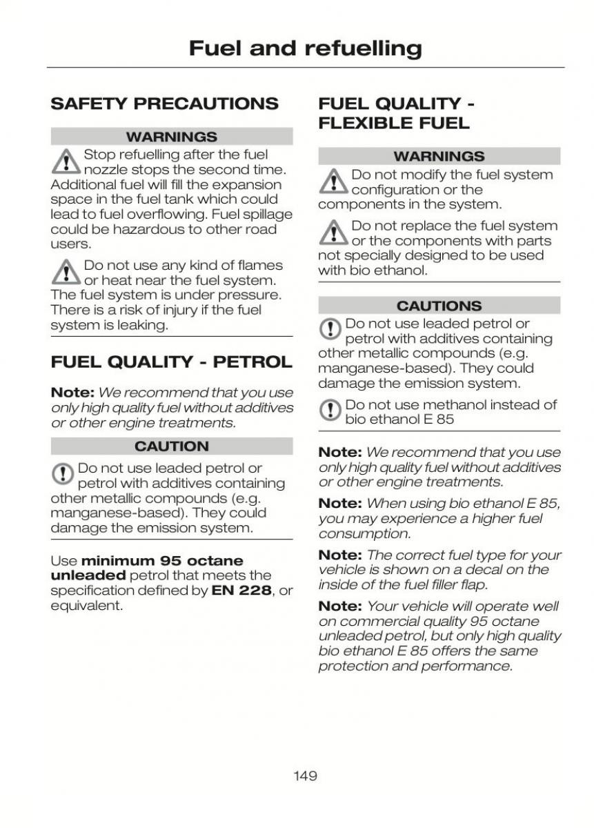 Ford C Max II 2 owners manual / page 153