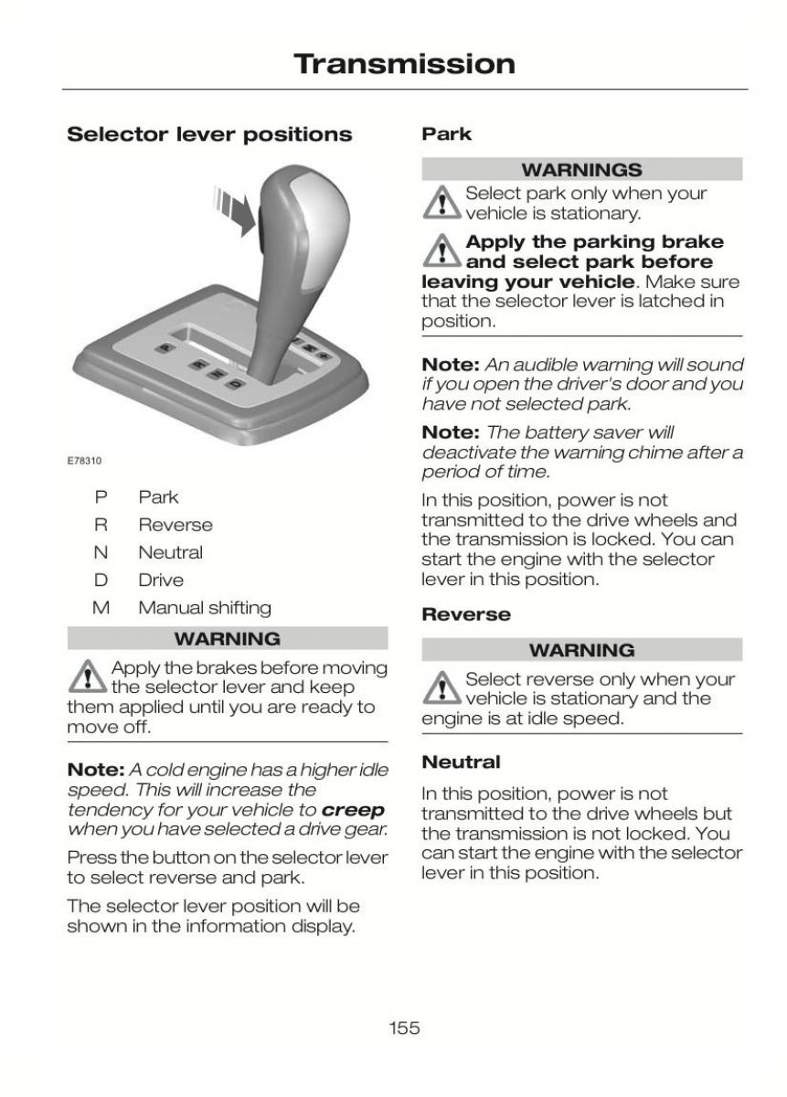 Ford C Max II 2 owners manual / page 159