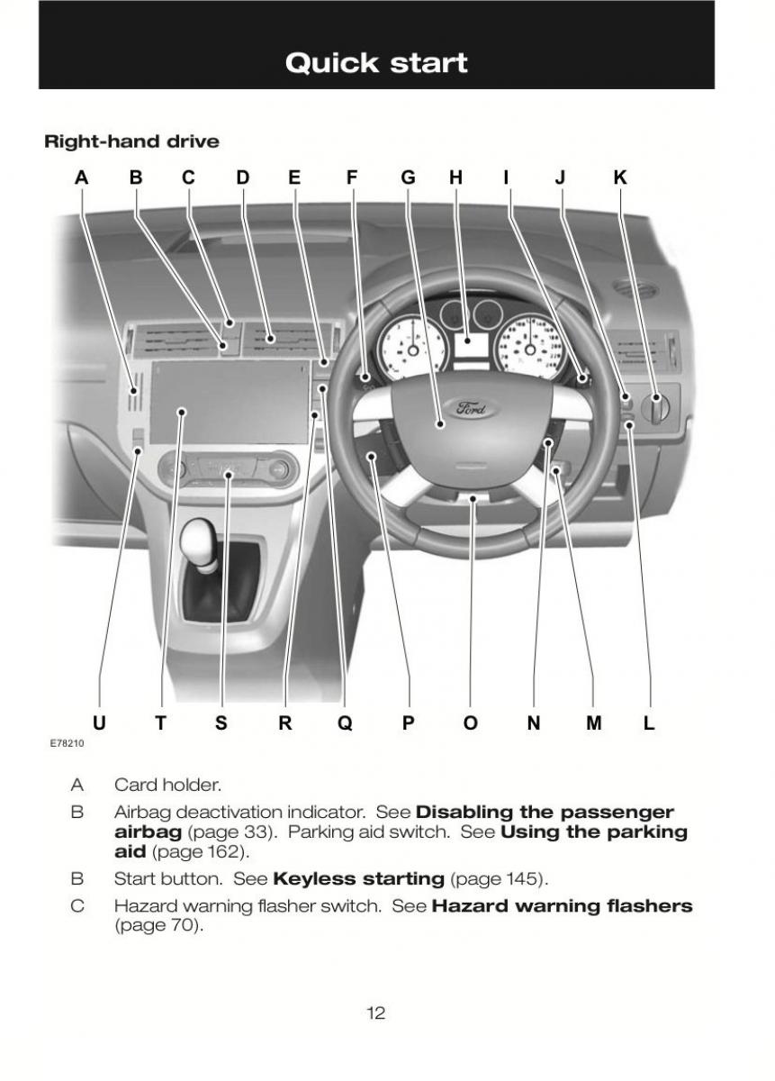 Ford C Max II 2 owners manual / page 16