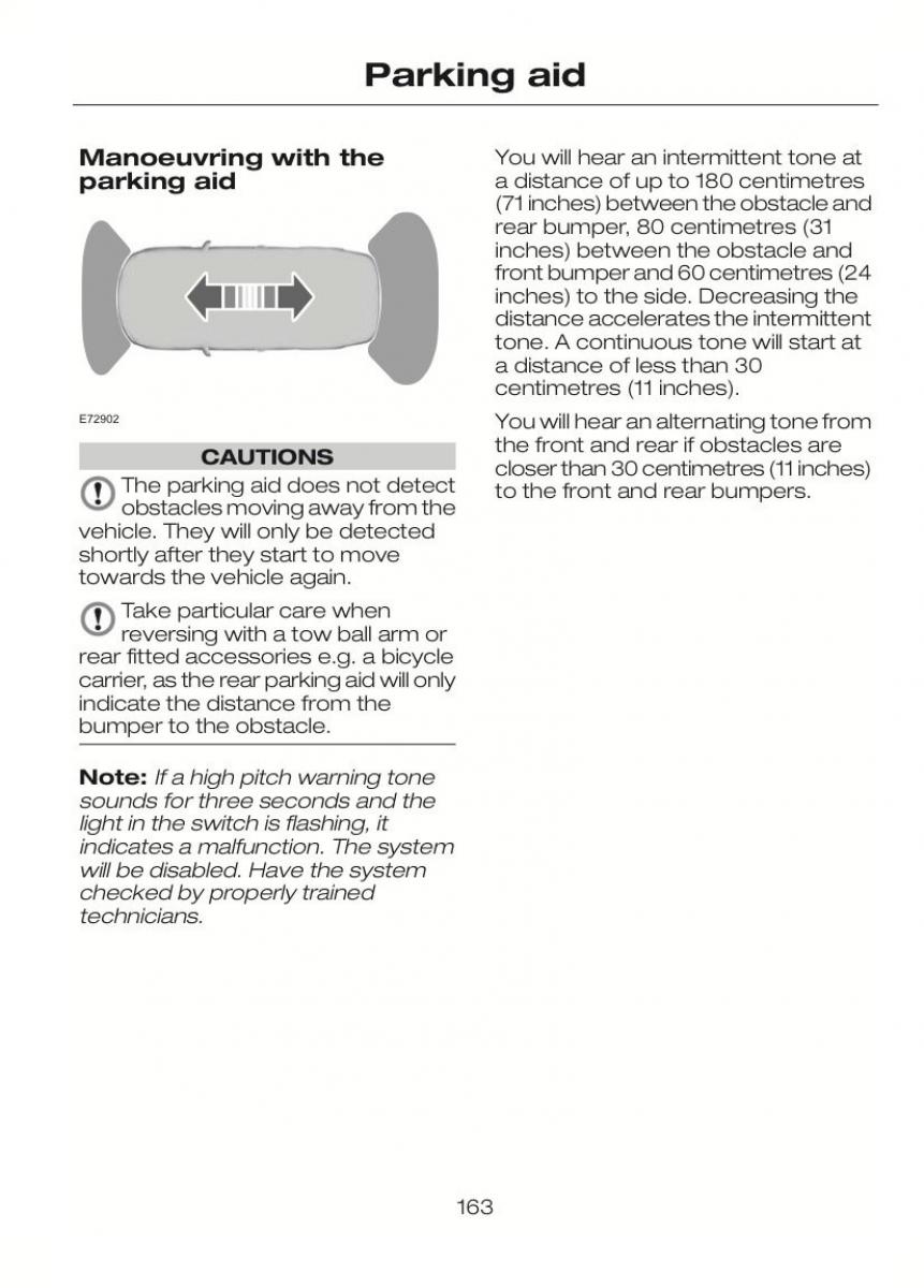 Ford C Max II 2 owners manual / page 167