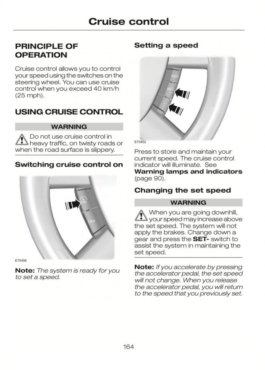 Ford C Max II 2 owners manual / page 168