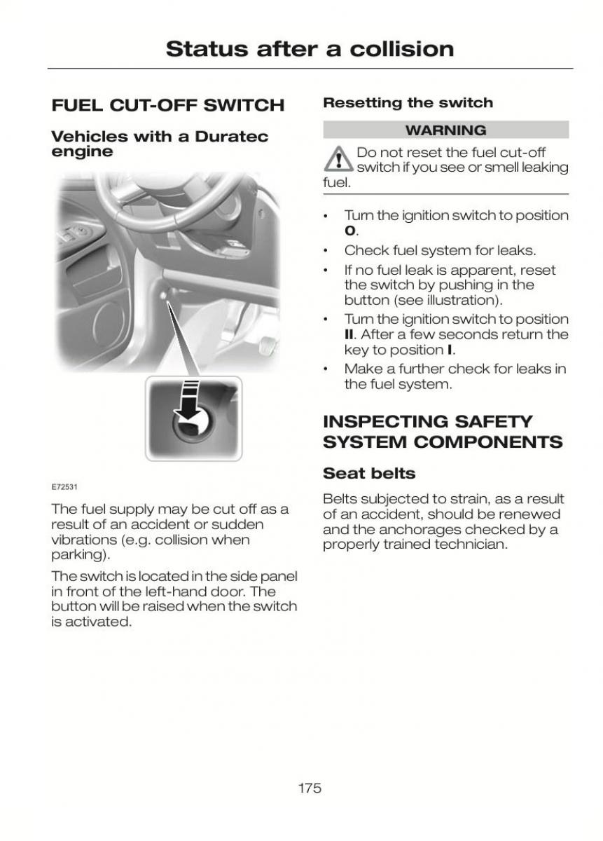 Ford C Max II 2 owners manual / page 179