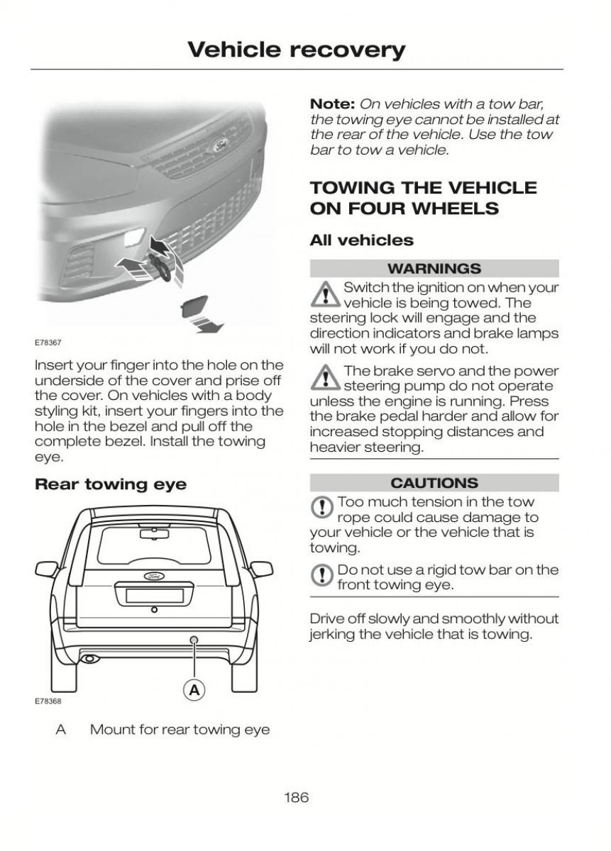 Ford C Max II 2 owners manual / page 190