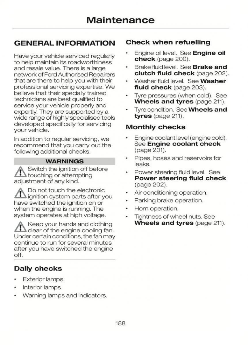 Ford C Max II 2 owners manual / page 192