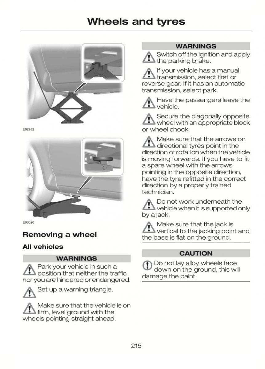 Ford C Max II 2 owners manual / page 219