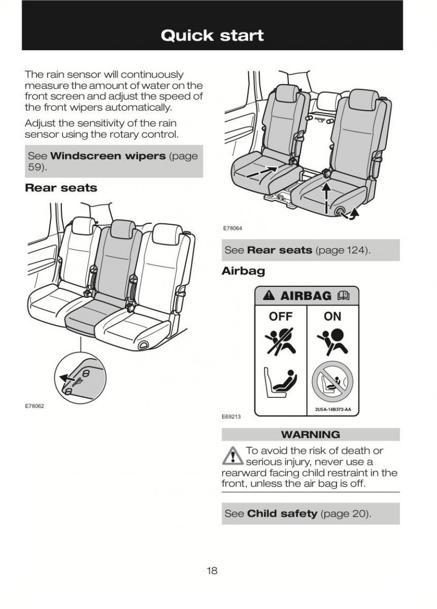 Ford C Max II 2 owners manual / page 22