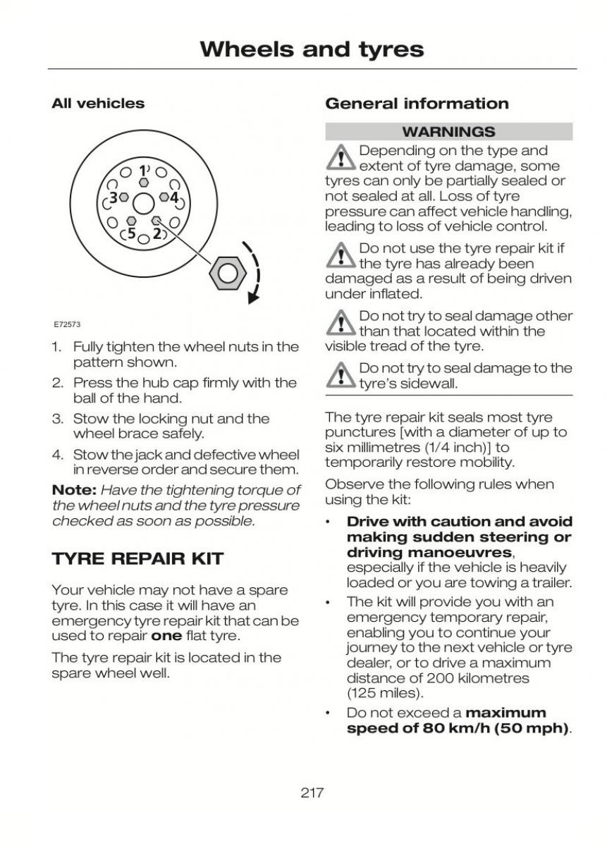 Ford C Max II 2 owners manual / page 221