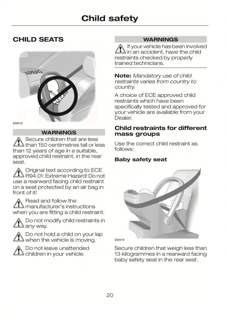 Ford C Max II 2 owners manual / page 24