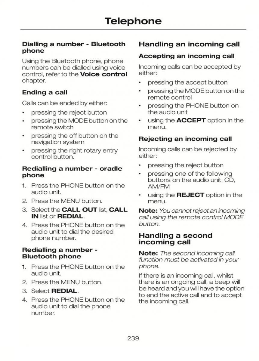 Ford C Max II 2 owners manual / page 243