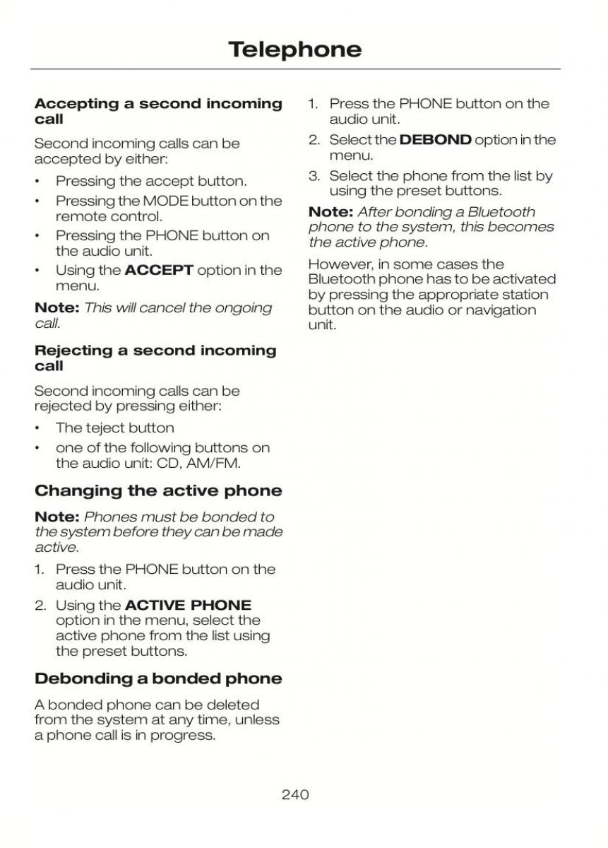 Ford C Max II 2 owners manual / page 244