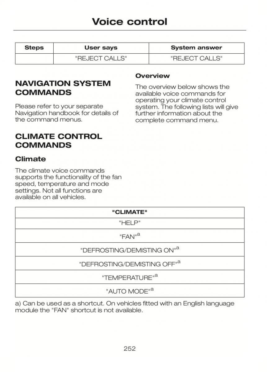 Ford C Max II 2 owners manual / page 256