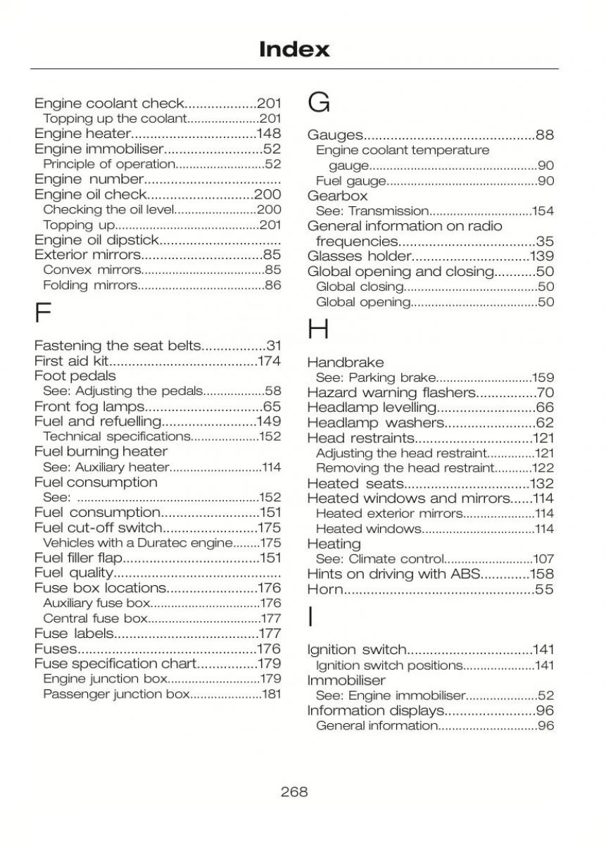 Ford C Max II 2 owners manual / page 272