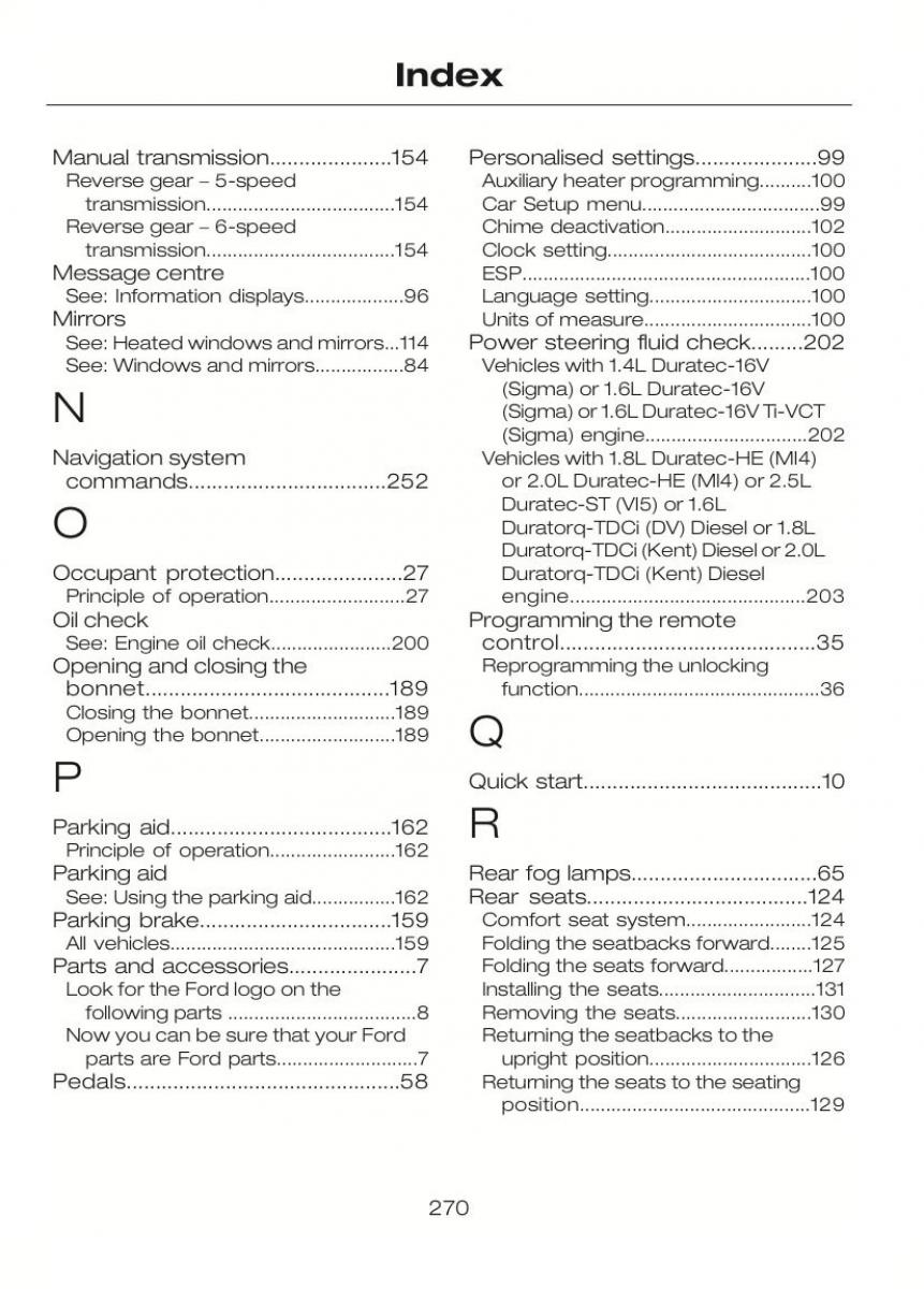 Ford C Max II 2 owners manual / page 274