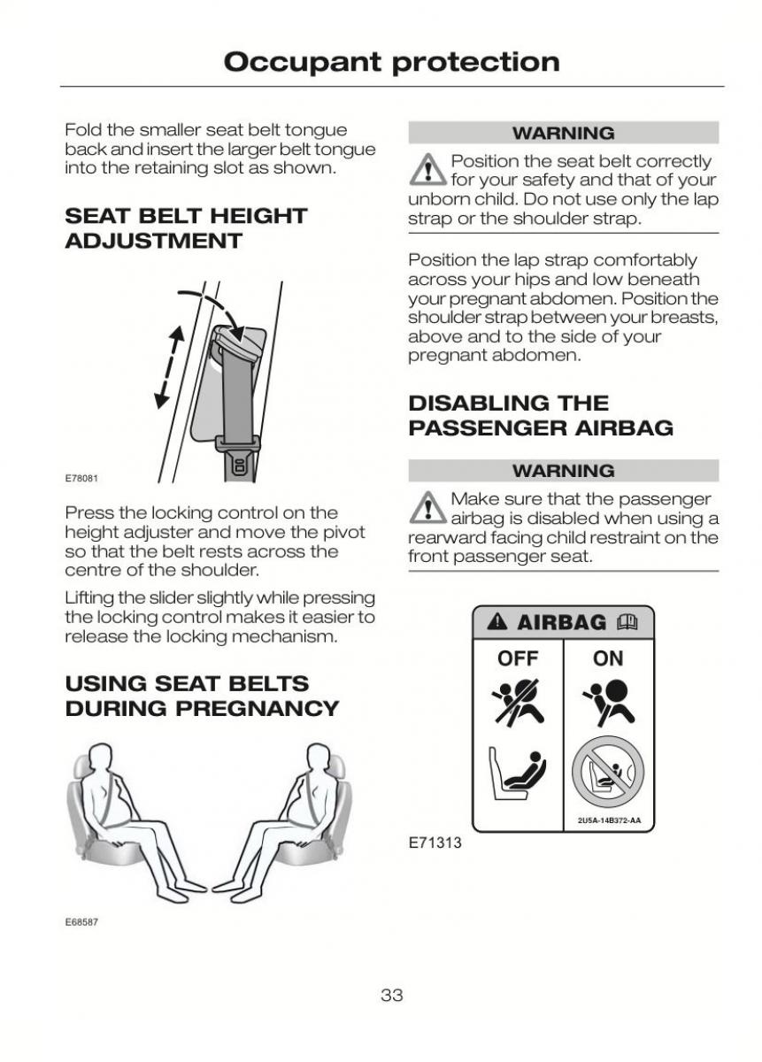 Ford C Max II 2 owners manual / page 37