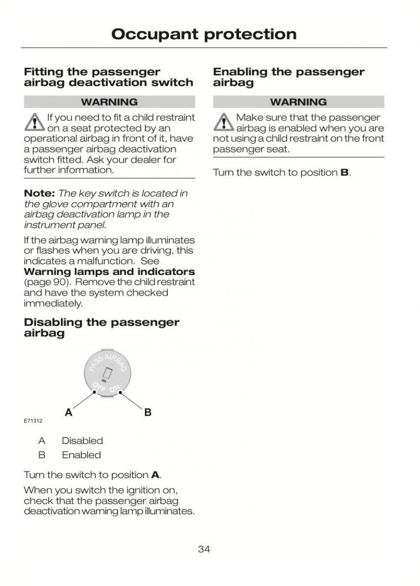 Ford C Max II 2 owners manual / page 38