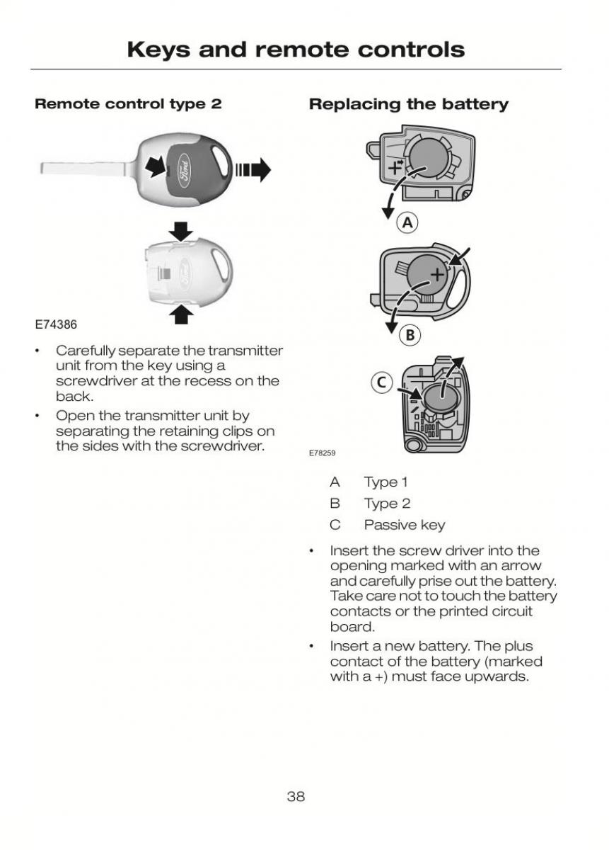 Ford C Max II 2 owners manual / page 42