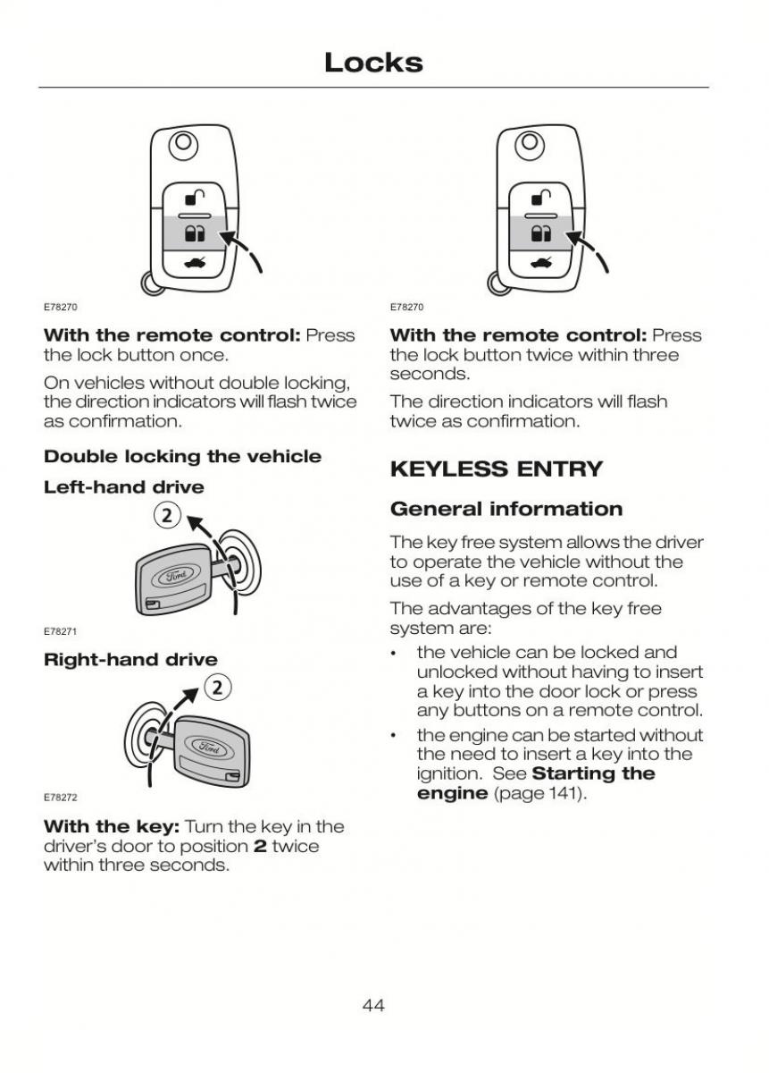 Ford C Max II 2 owners manual / page 48