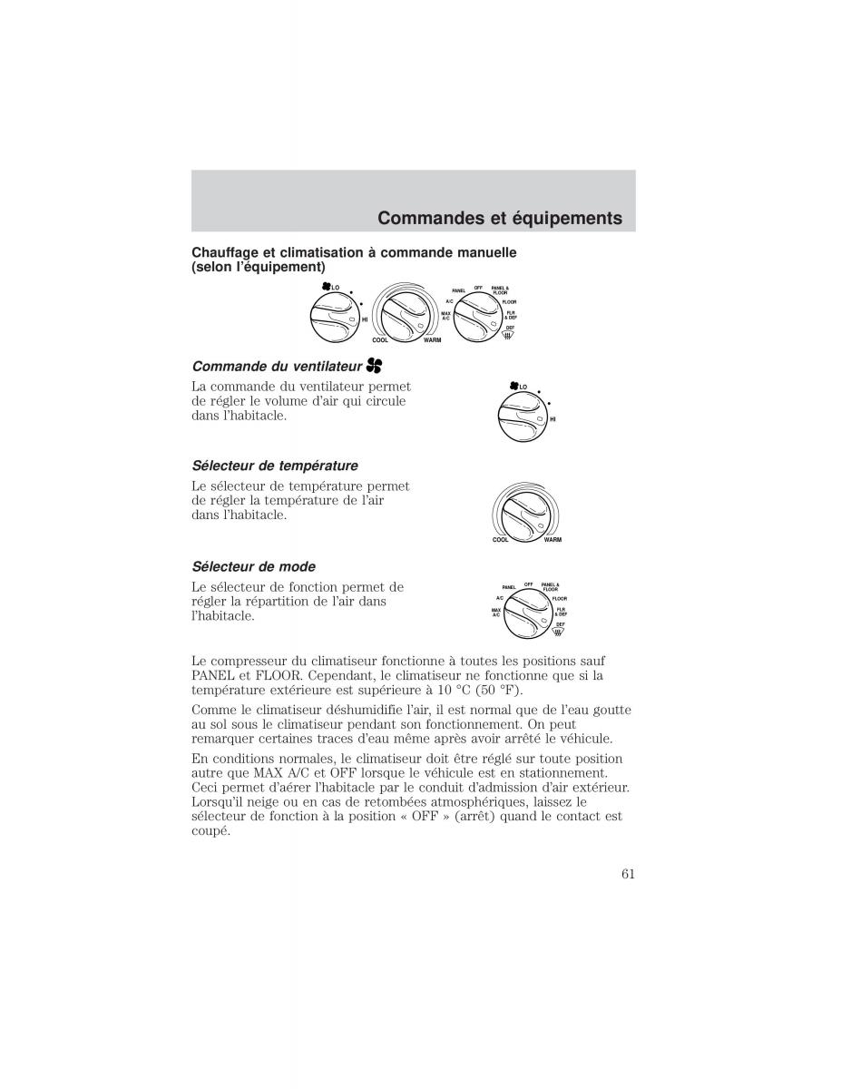 Ford F 150 manuel du proprietaire / page 61