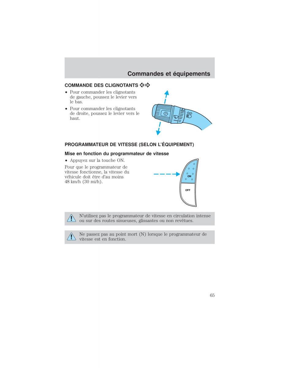 Ford F 150 manuel du proprietaire / page 65