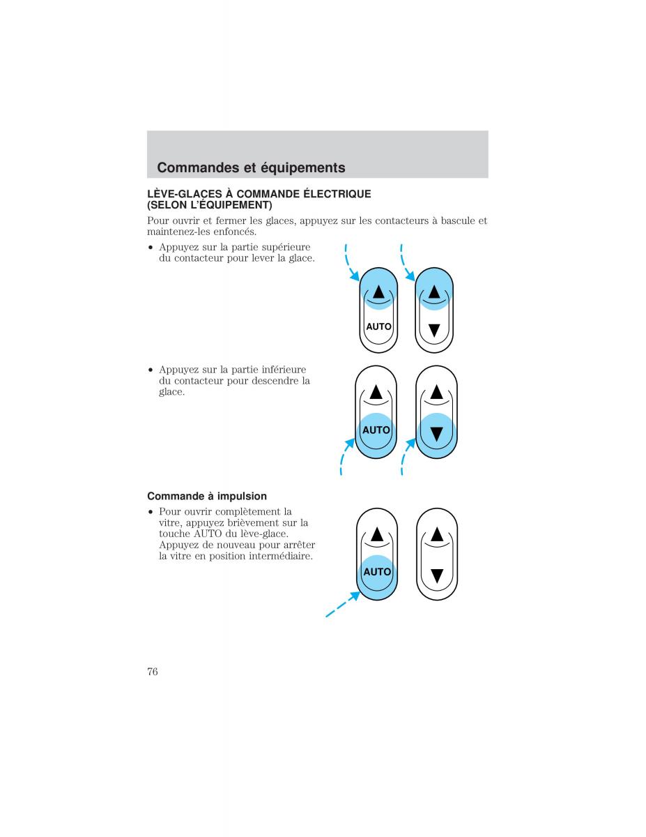 Ford F 150 manuel du proprietaire / page 76