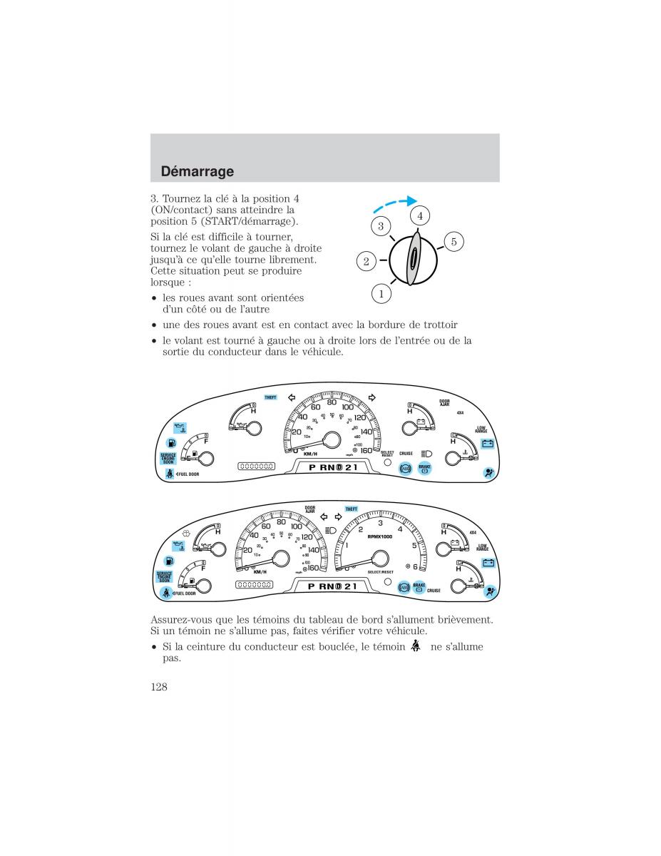 Ford F 150 manuel du proprietaire / page 128