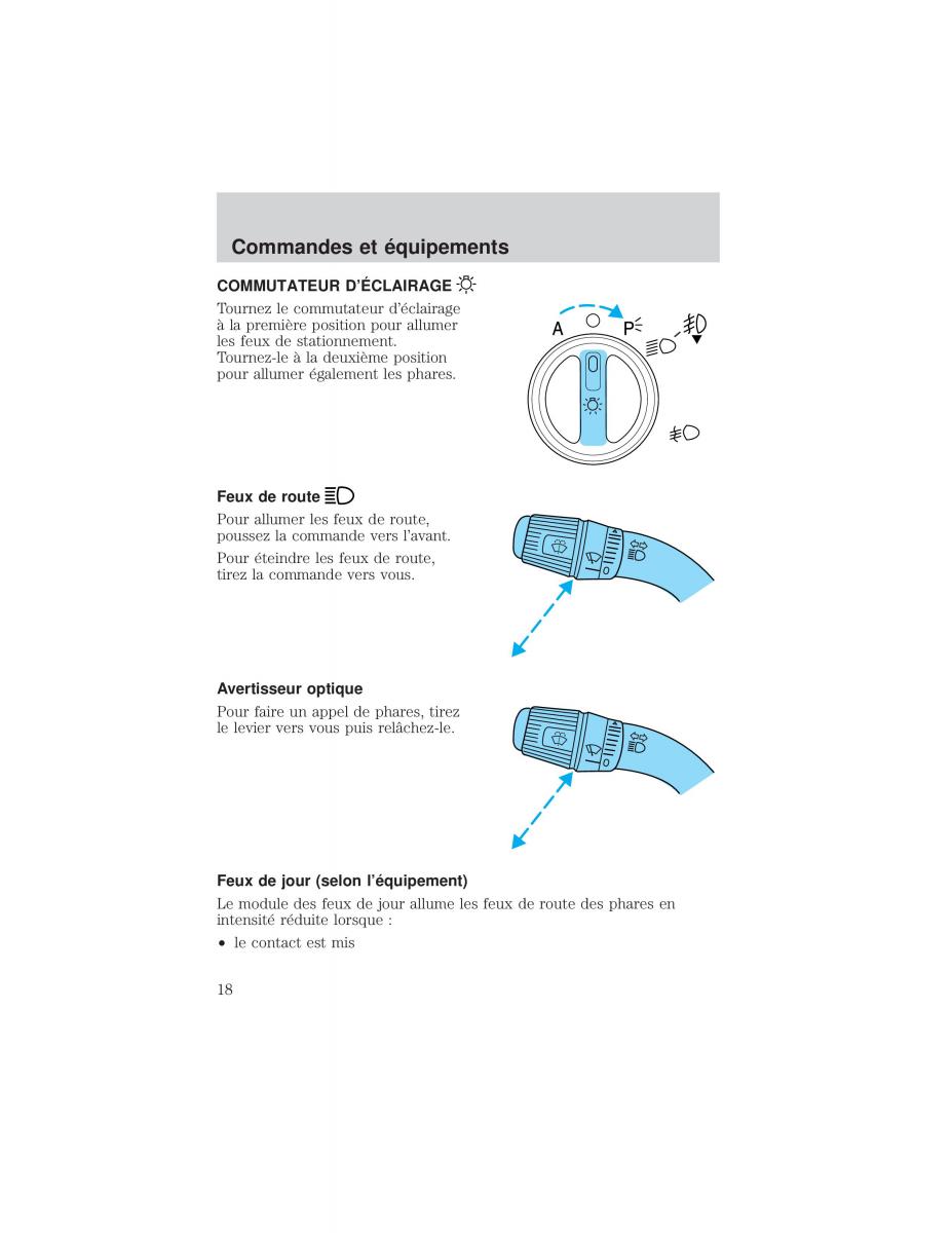 Ford F 150 manuel du proprietaire / page 18