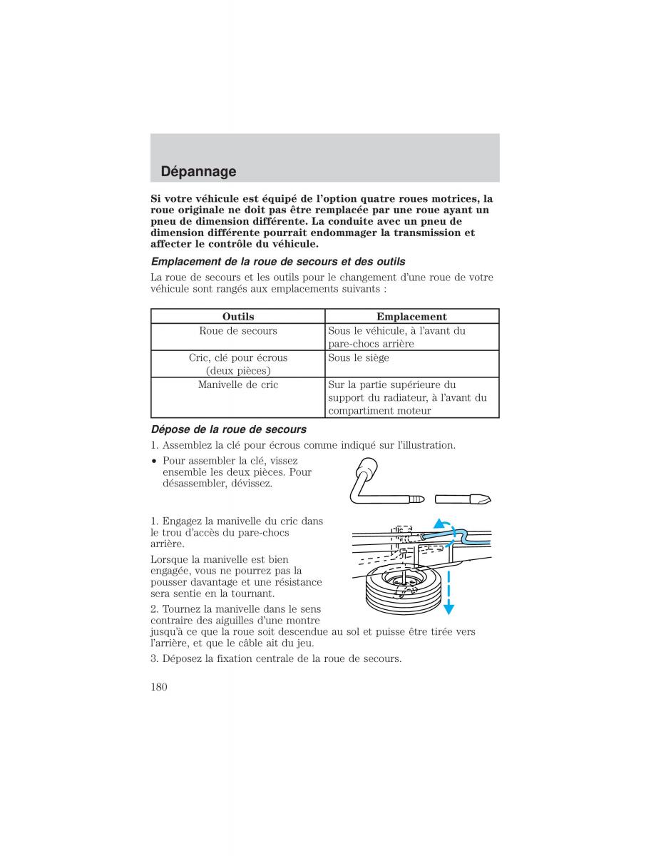 Ford F 150 manuel du proprietaire / page 180