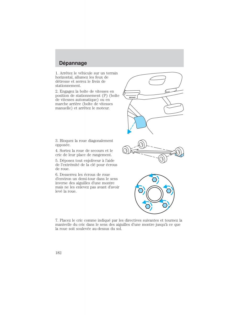 Ford F 150 manuel du proprietaire / page 182