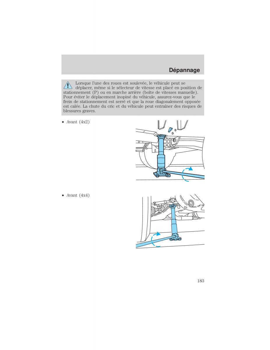 Ford F 150 manuel du proprietaire / page 183