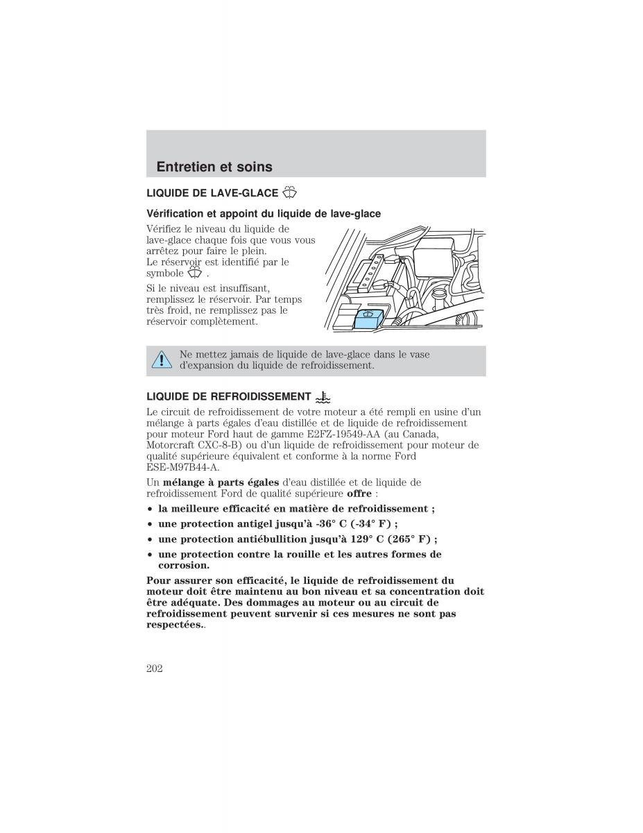 Ford F 150 manuel du proprietaire / page 202