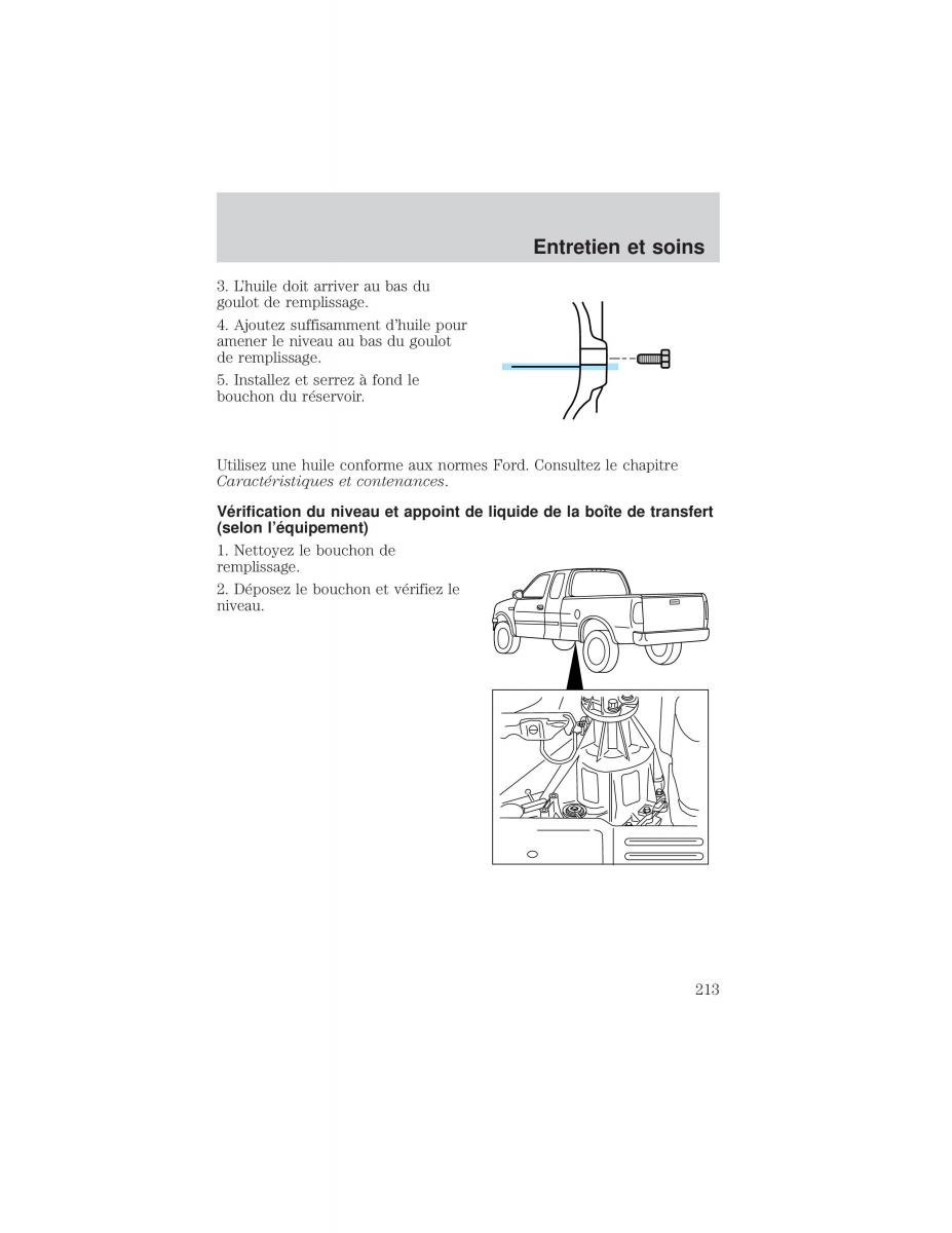 Ford F 150 manuel du proprietaire / page 213