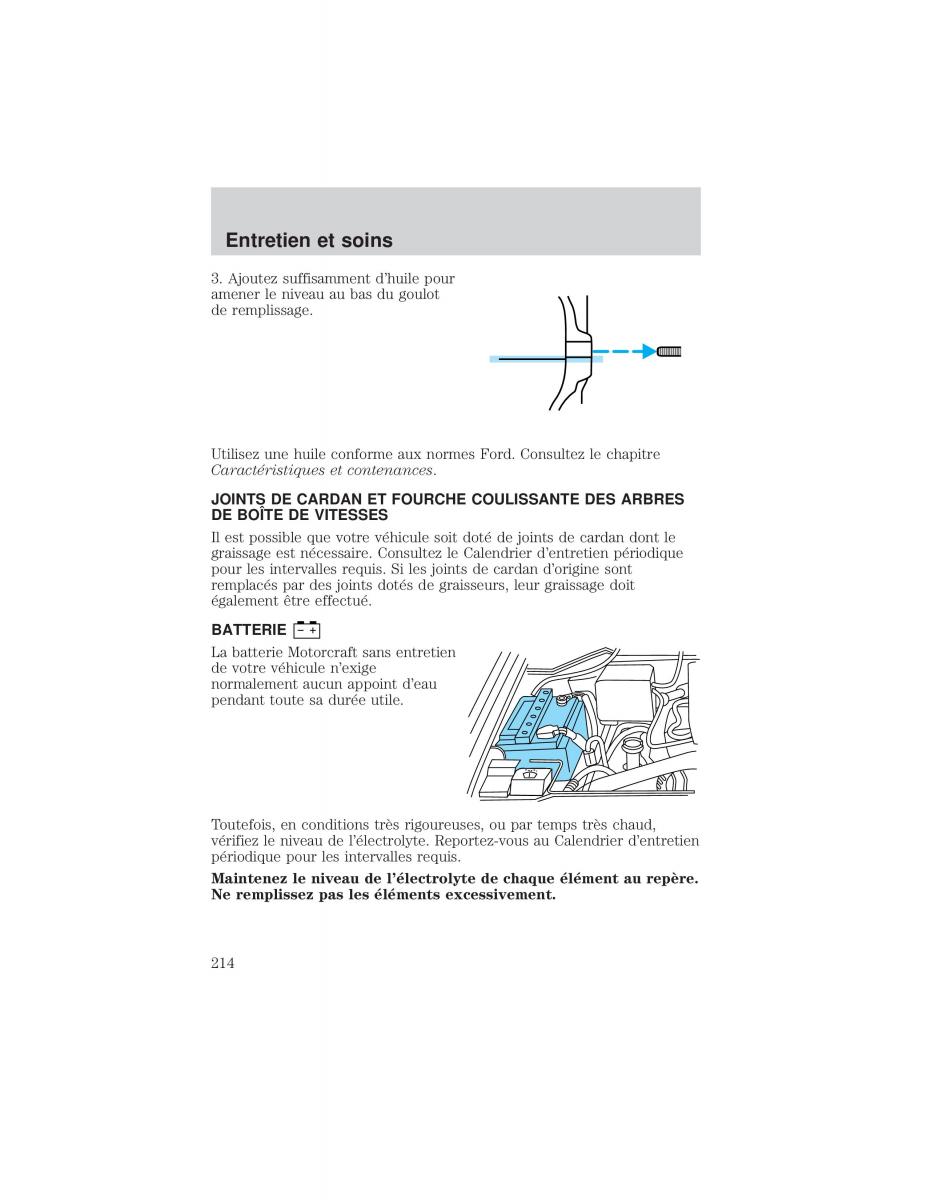 Ford F 150 manuel du proprietaire / page 214