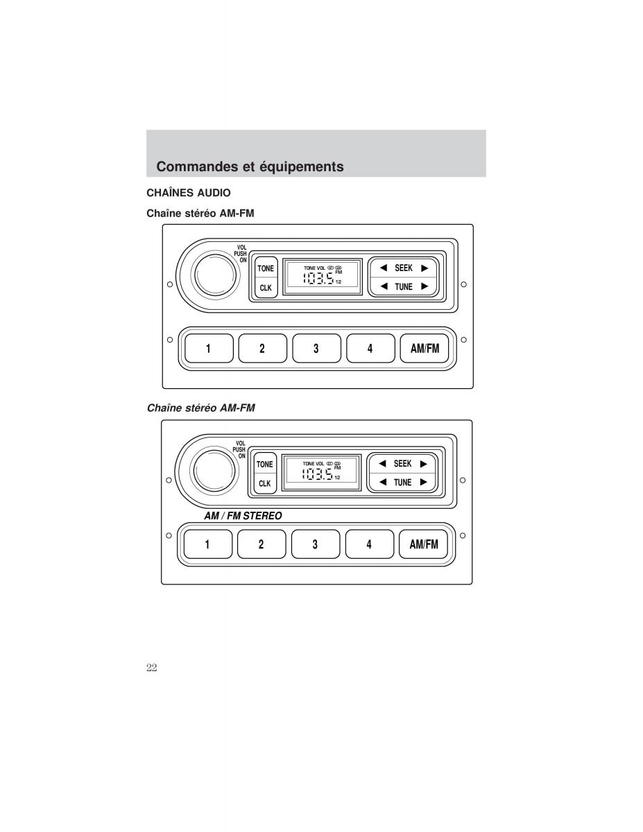 Ford F 150 manuel du proprietaire / page 22