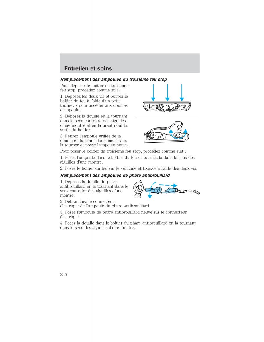 Ford F 150 manuel du proprietaire / page 236