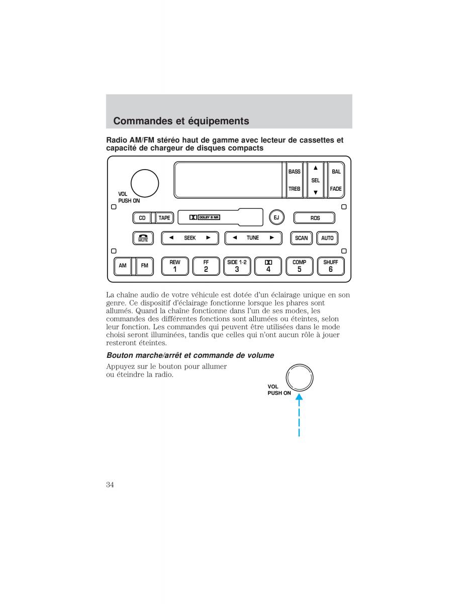 Ford F 150 manuel du proprietaire / page 34