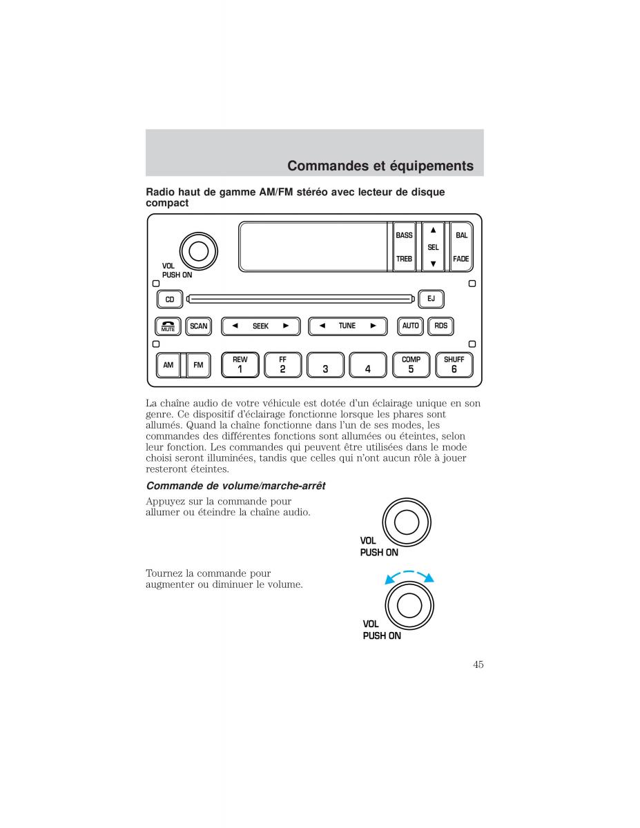 Ford F 150 manuel du proprietaire / page 45