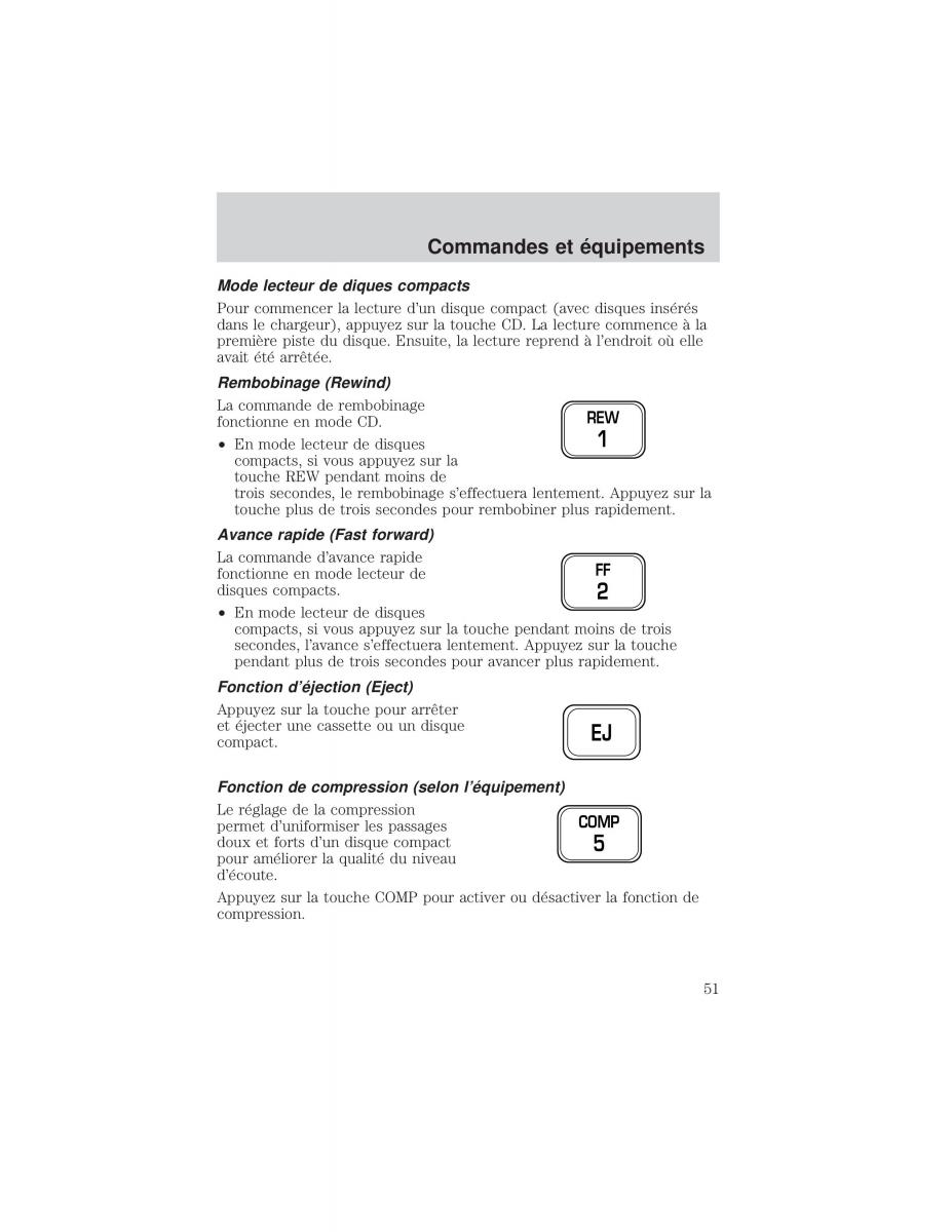 Ford F 150 manuel du proprietaire / page 51