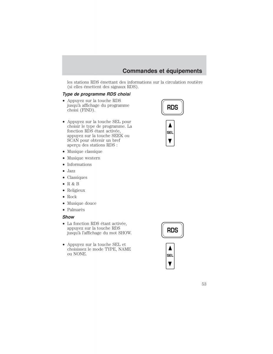 Ford F 150 manuel du proprietaire / page 53