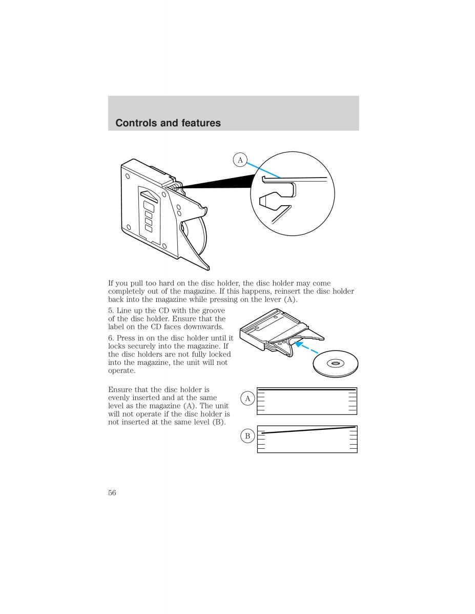 Ford F 150 owners manual / page 56