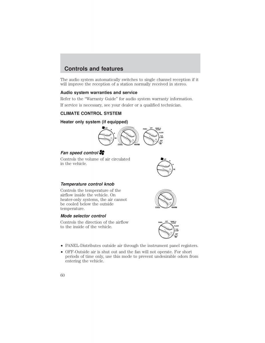 Ford F 150 owners manual / page 60