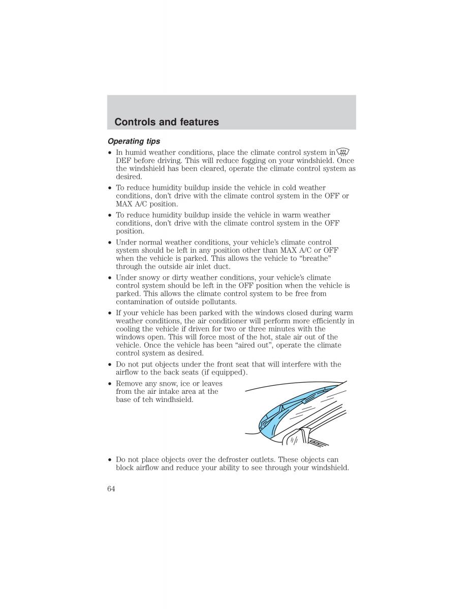 Ford F 150 owners manual / page 64