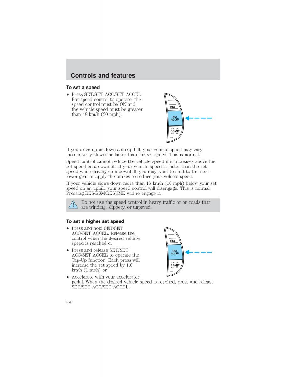 Ford F 150 owners manual / page 68