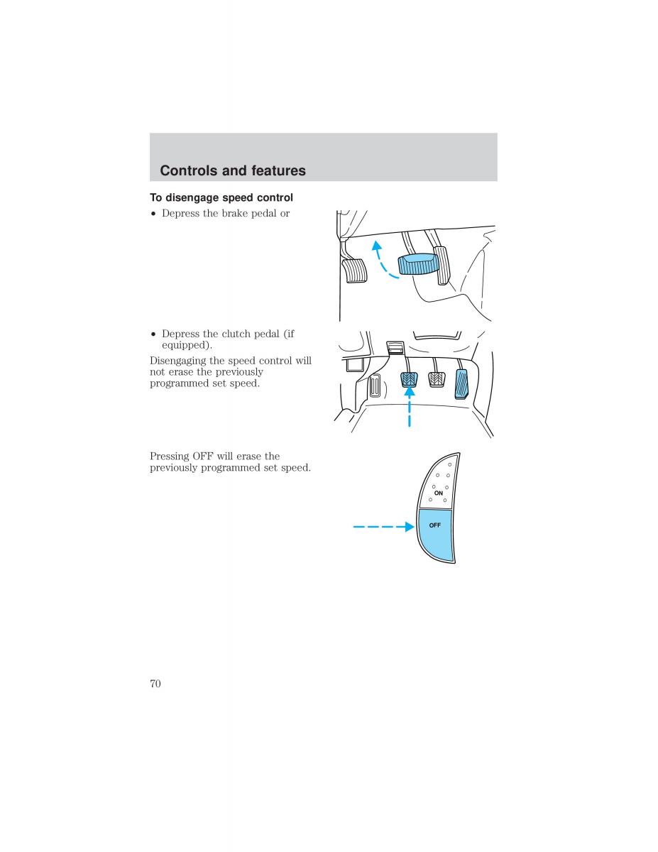 Ford F 150 owners manual / page 70