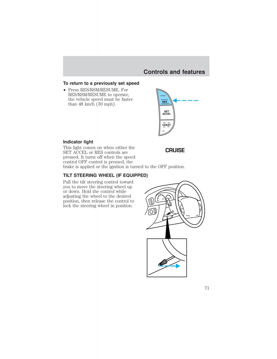 Ford F 150 owners manual / page 71