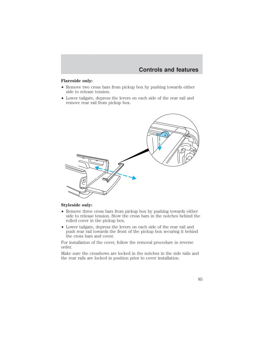 Ford F 150 owners manual / page 85